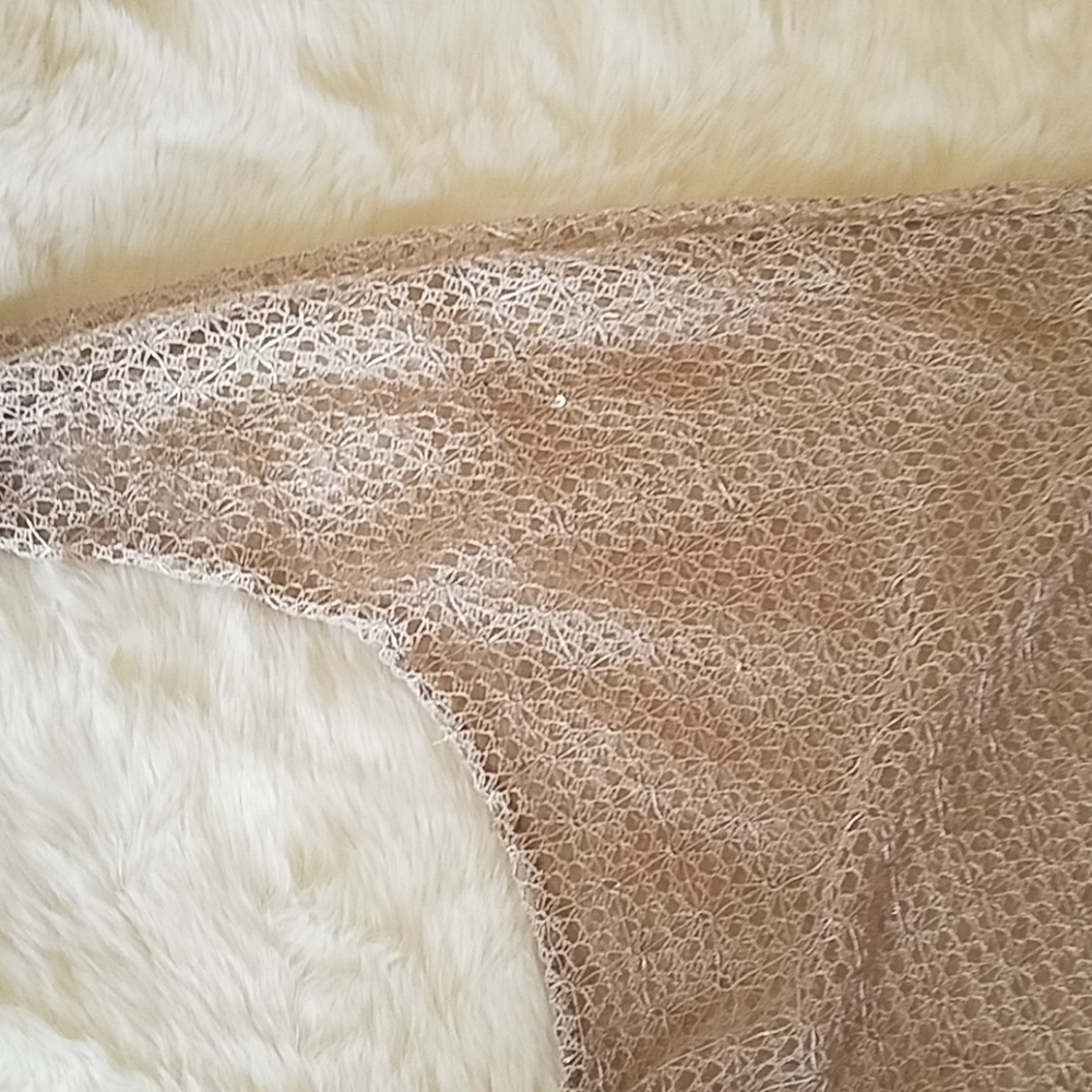 Hi low taupe sequin knit - Picture 4 of 5